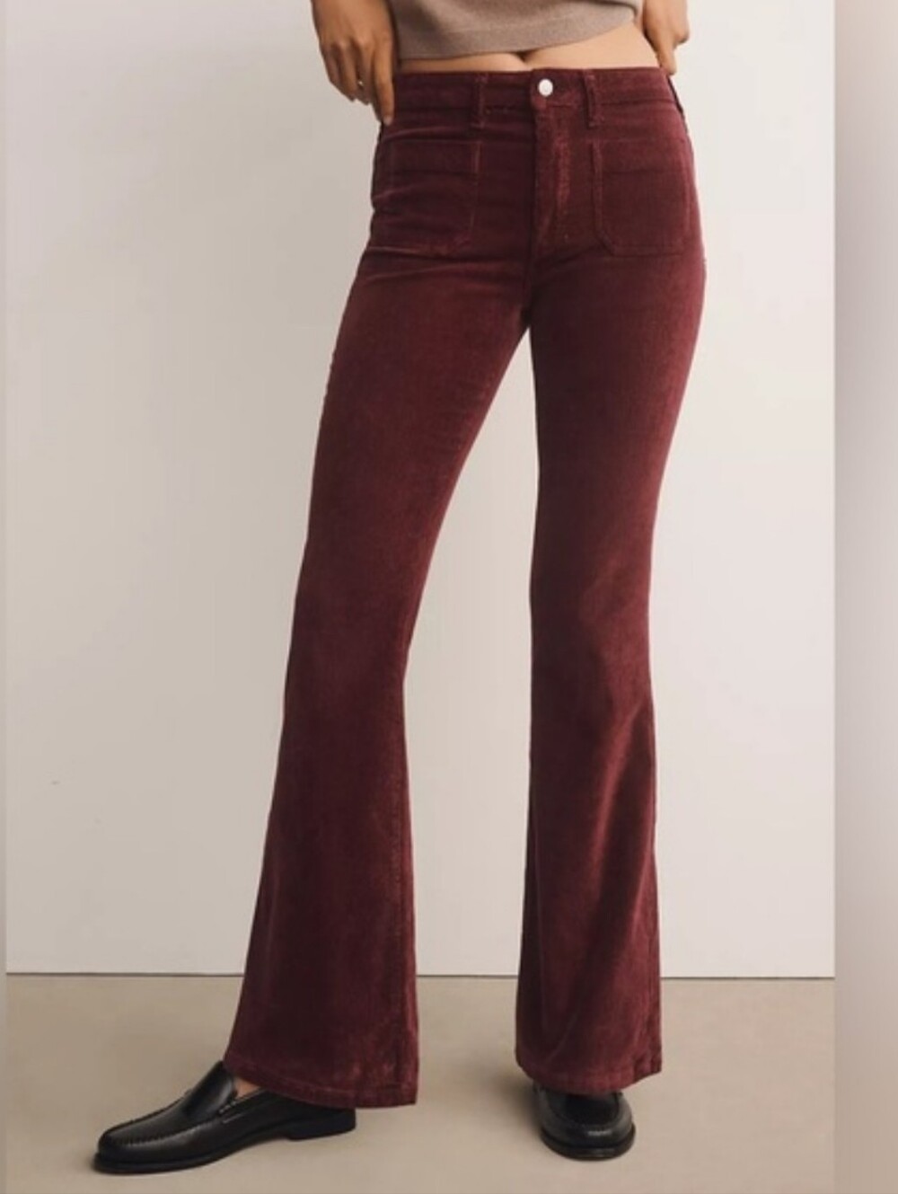 NWT $148 The Icon Corduroy Flare Jeans by Pilcro: Mid-Rise Edition
